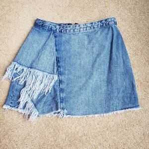 ZARA Trafaluc Denimwear Zip-up Mini Skirt Size XS